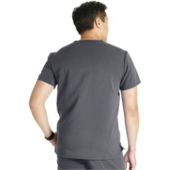 Men's V-Neck Zip Pocket Scrub Top